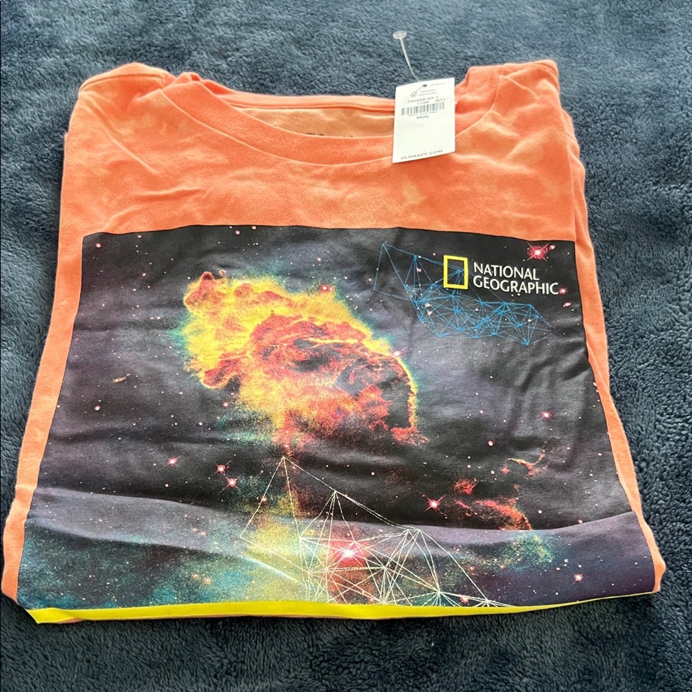 Old Navy Orange National Geographic Kids Tee